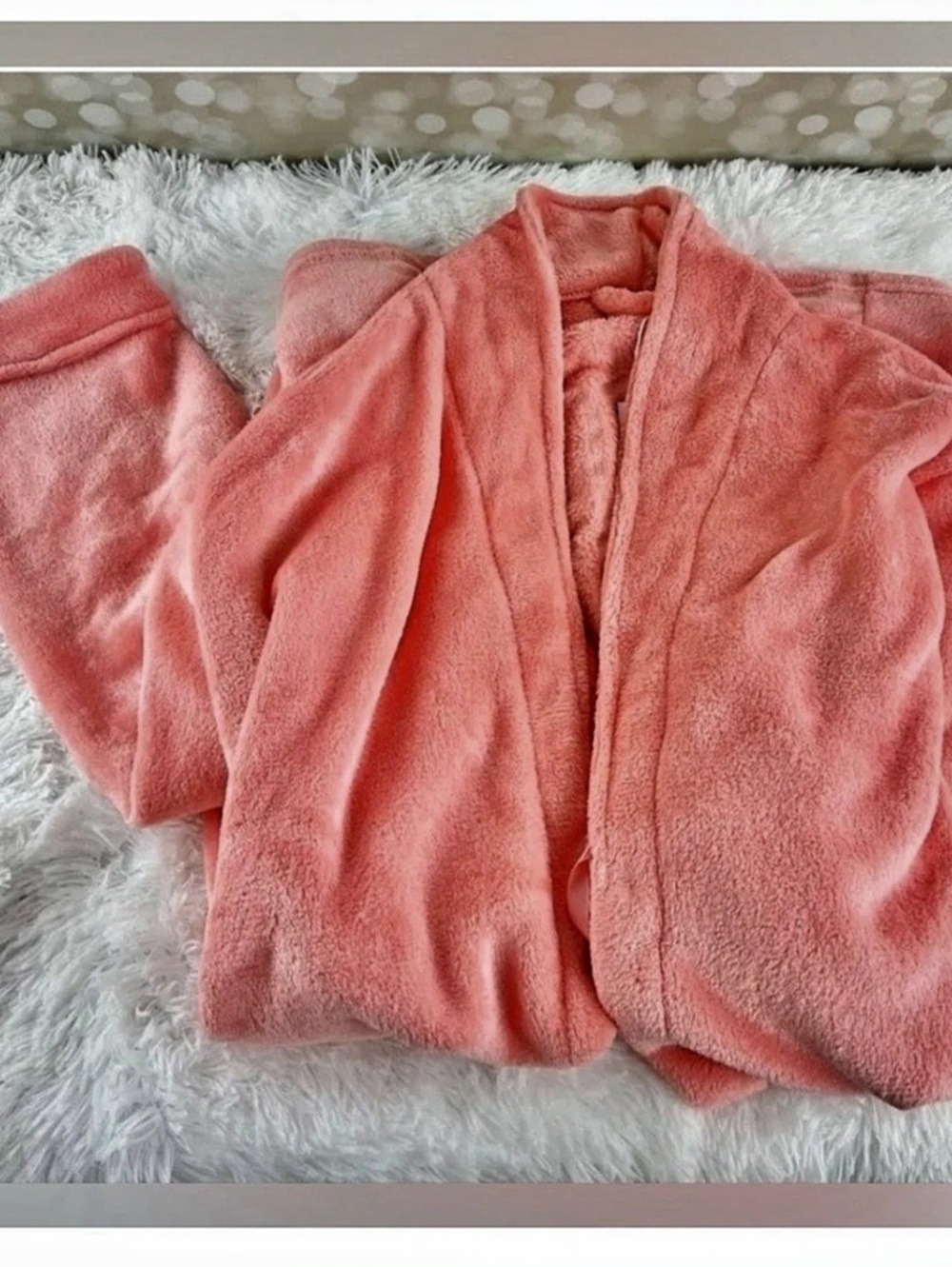 Beachly x Salt Sisters Co.Sunrise Seashell Robe Pink NIP Size Large
